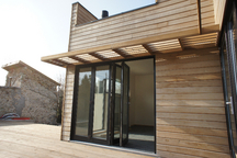 View  MENUISERIE BOIS PLIANT COULISSANT OUVERT 